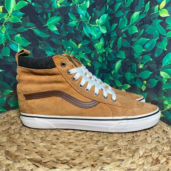 Vans sk8 hi mte scotchguard brown camel tan suede - Picture 1 of 7